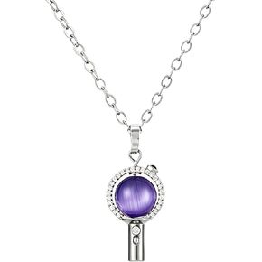 mexowom Army-Bomb Necklace Light Stick Inspired Pendant Bangtan Merch 18K Gold Plated Rotatable Cat's Eye Charm for Concert Jewelry Fans Gifts in Saudi Arabia