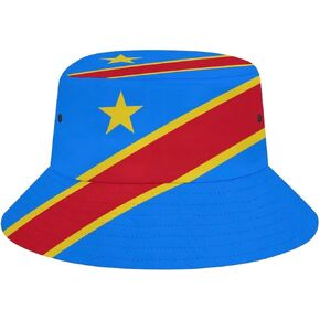 Congo DRC Flag Hat, Congolese Soccer Fan Cap for World Cup, Sun Hat for Male and Female RDC Leopards World Cup Fan Apparel in Kuwait