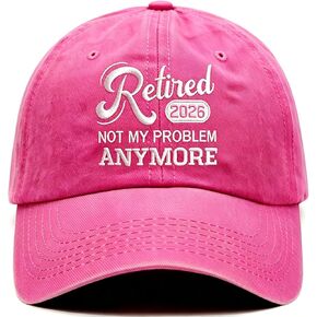 Retirement Gifts for Women 2026, Funny Embroidered Retired Hat – Adjustable Cotton Baseball Cap for Daily Travel Golf in Saudi Arabia