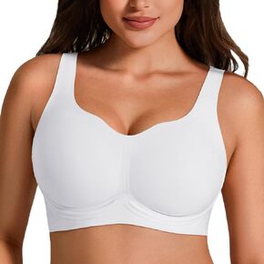 Jelly Bras for Women Plus Size No Underwire Push Up Full Coverage Minimizer Bra Seamless Wireless Bralette in Saudi Arabia
