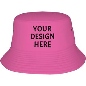 Custom Bucket Hat for Men Women，Add Your Own Photo/Logo/Text Personalized Bucket Hat in Saudi Arabia