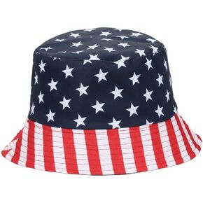 4th of July Bucket Hats for Women Men American Flag Bucket Hat Red White and Blue Hats Packable Outdoor Sun Hat in Saudi Arabia