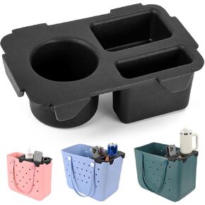 Topper Tray for Bogg Bag Accessories, Universal Beach Bag Cup Holder for Bogg Bag Large/Medium, Tote Bag Organizer (White) in Saudi Arabia