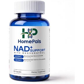 Liposomal NAD+ Supplement with Resveratrol, Anti Aging and Cell Regeneration, 350mg Niagen, 60 Capsules with The Third-Party Tested, Nicotinamide Riboside, NMN Supplement Alternative in Saudi Arabia
