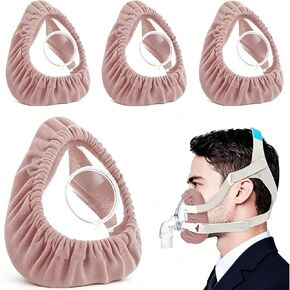 4Pack Mask Liners, Soft Mask Cushion Compatible with F20 & F10 Full Face Masks, Breathable Reusable Cushion Covers Reduce Air Leaks & Red Marks, Washable Comfort Mask Covers for Better Sleep (Pink) in Saudi Arabia