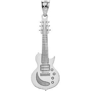 Claddagh Gold Guitar Charms Silver Personalized Musical Instrument Electric Guitar Pendant with Your Name in Kuwait