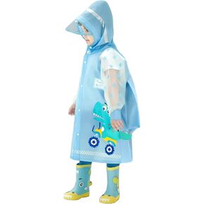 Kids Raincoat Boys Girls Rain Poncho Waterproof Rain Jacket Cartoon Rainwear in Kuwait