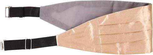 NOLITOY Men Adjustable Light Gold Formal Waistband for Suit Groom Wedding Party Accessory in Kuwait