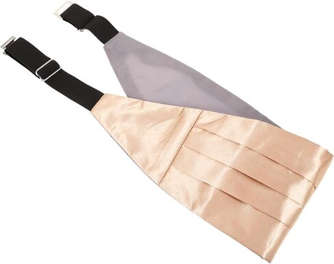 NOLITOY Men Adjustable Light Gold Formal Waistband for Suit Groom Wedding Party Accessory in Kuwait