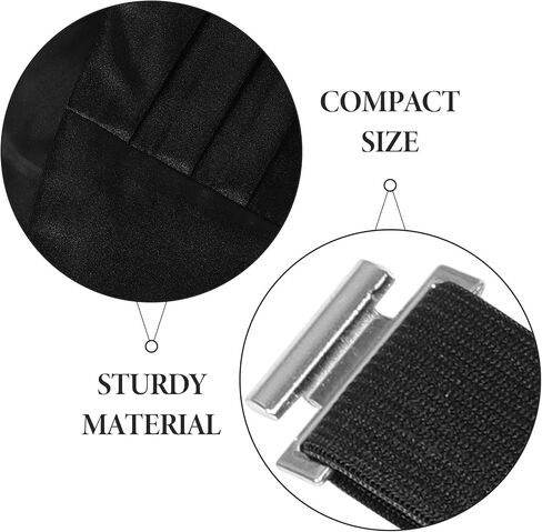 Black Satin Cummerbund Adjustable Tuxedo Waistband Men’s Formal Wedding Accessories Pocket Square Set in Kuwait
