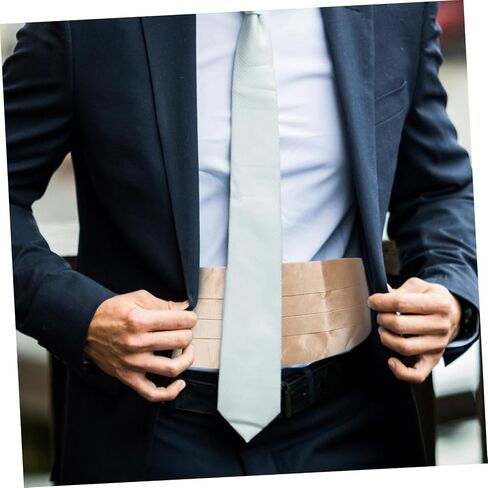 Hemoton Men’s Adjustable Waistband for Suit Light Gold Formal Waistband Wedding Party Accessory Tuxedo Dress Belt in Kuwait