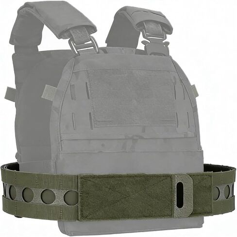 MOLLE الإفراج السريع Cummerbund 3 حزام الخصر التكتيكي شبه الصلبة قطع سريع هوك وحلقة حزام للسترة والعتاد (أسمر) in Kuwait