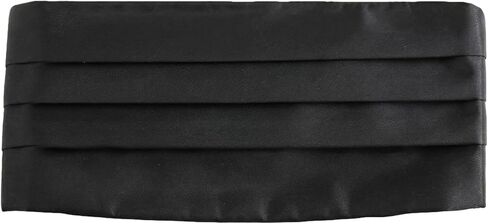 QUUPY Black Men's Satin Cummerbund Adjustable Formal Tuxedo Belt for Weddings Proms and Formal Events in Kuwait