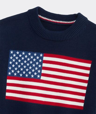 رقبة دائرية للأولاد من Vineyard Vines ذات العلم الأمريكي (طفل صغير/طفل صغير/طفل كبير) in Kuwait