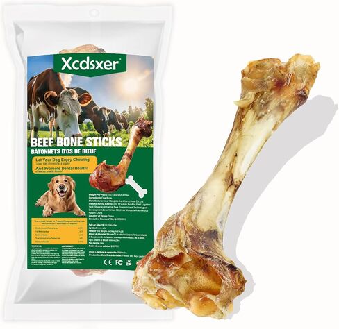 Giant Dog Bone Stick，Dental Health Dog Treat - Natural, Bite-Resistant & Teeth-Cleaning, Chew Toy for Medium and Large Dogs, 100% Grass-Fed Beef Bone for Canines (1 Count) in Saudi Arabia