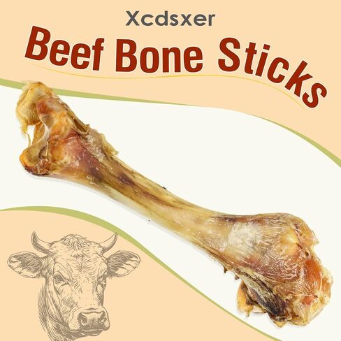 Giant Dog Bone Stick，Dental Health Dog Treat - Natural, Bite-Resistant & Teeth-Cleaning, Chew Toy for Medium and Large Dogs, 100% Grass-Fed Beef Bone for Canines (1 Count) in Saudi Arabia