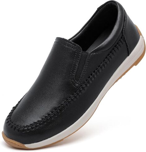 Women's Comfort Slip-on Loafers, Wedge Walking Shoes, Vegan Leather Arch Support Nursing Shoes, Non-Slip Professional Work Flats for Standing All Day in Saudi Arabia