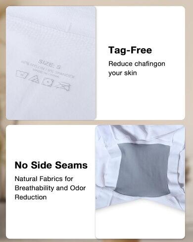 Seamless Boy Shorts Underwear for Women, 5-Pack No Show Invisible Panties, Soft Stretchy Full Coverage Boxer Briefs in Saudi Arabia