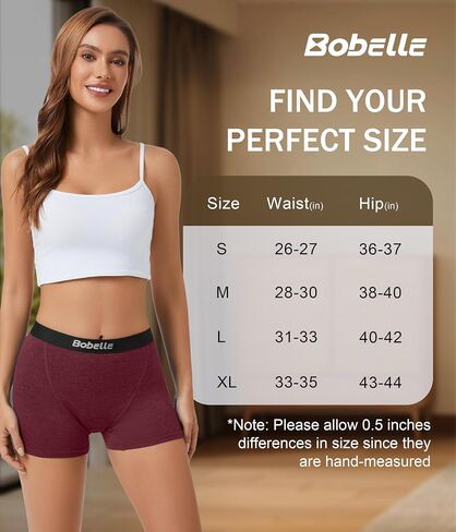 Merino Wool Underwear Women, Womens Boy Shorts Breathable Boxer Briefs, Moisture Wicking Panties Multipack in Kuwait