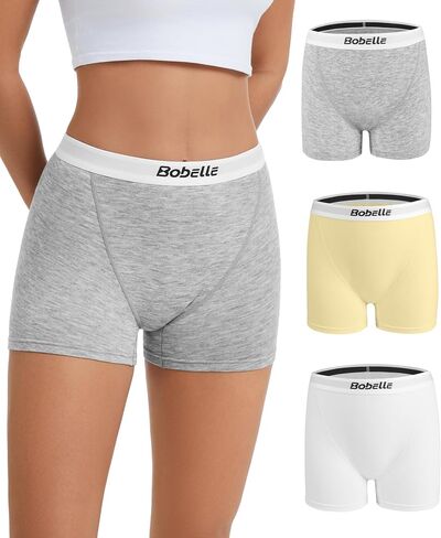 Merino Wool Underwear Women, Womens Boy Shorts Breathable Boxer Briefs, Moisture Wicking Panties Multipack in Kuwait