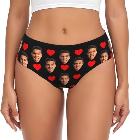 Custom Underwear for women Personalized Underwear with picture text name Panties Funny Gifts for Her in Kuwait