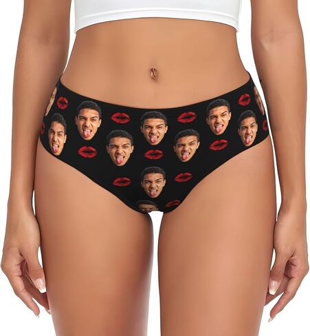 Custom Underwear for women Personalized Underwear with picture text name Panties Funny Gifts for Her in Kuwait