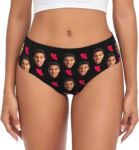Custom Underwear for women Personalized Underwear with picture text name Panties Funny Gifts for Her in Kuwait