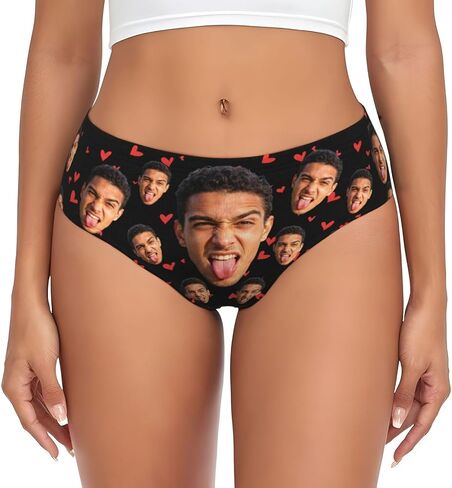 Custom Underwear for women Personalized Underwear with picture text name Panties Funny Gifts for Her in Kuwait