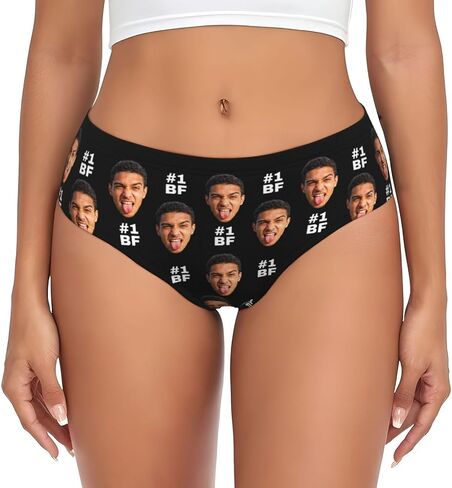 Custom Underwear for women Personalized Underwear with picture text name Panties Funny Gifts for Her in Kuwait
