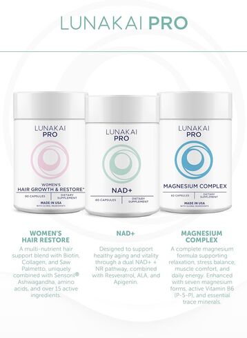 Lunakai PRO - Clinically Studied USA Made Myo-Inositol & D-Chiro Inositol Supplement for Women - 40:1 Ratio 4000mg with CoQ10 Folate & Vitamin D3 - Daily Hormone Balance & Ovarian Support - 120ct in Kuwait