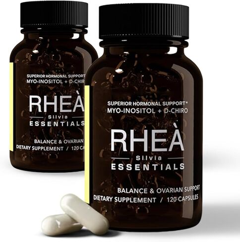 RHEASILVIA Rhea Myo-Inositol & D-Chiro Inositol Supplement for Women | 40:1 Ratio with Myoinositol, Folate & Magnesium | Hormone & Metabolic Support | 30 Servings in Saudi Arabia