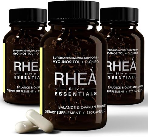 RHEASILVIA Rhea Myo-Inositol & D-Chiro Inositol Supplement for Women | 40:1 Ratio with Myoinositol, Folate & Magnesium | Hormone & Metabolic Support | 30 Servings in Kuwait