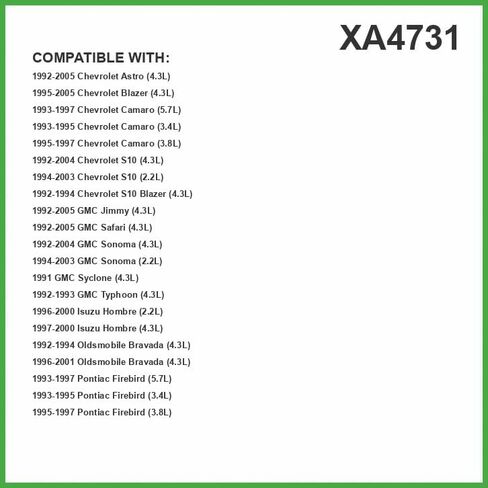 ECOGARD XA4731 Premium Engine Air Filter Fits Chevrolet Blazer 4.3L 1995-2005, S10 4.3L 1994-2004, S10 2.2L 1994-2003, Astro 4.3L 1992-2005, Camaro 5.7L 1993-1997, Camaro 3.4L 1993-1995 in Saudi Arabia