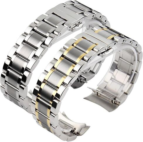 Run Ken Curved End Stainless Steel Watchband Compatible With Tissot 1853 T035 14/16/17/18/22/24mm Watch Band Women Men's Strap Bracelet in Kuwait