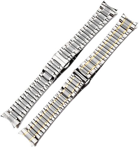 Run Ken Curved End Stainless Steel Watchband Compatible With Tissot 1853 T035 14/16/17/18/22/24mm Watch Band Women Men's Strap Bracelet in Kuwait