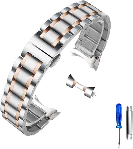 Run Ken Curved End Stainless Steel Watchband Compatible With Tissot 1853 T035 14/16/17/18/22/24mm Watch Band Women Men's Strap Bracelet in Kuwait