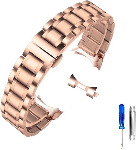Run Ken Curved End Stainless Steel Watchband Compatible With Tissot 1853 T035 14/16/17/18/22/24mm Watch Band Women Men's Strap Bracelet in Kuwait