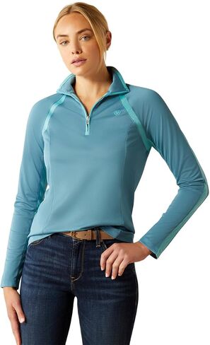 Ariat Women's Sunstopper 3.0 1/4 Zip Baselayer in Saudi Arabia