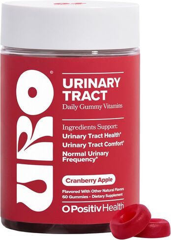 O Positiv URO Urinary Tract Gummy Vitamins – Promotes Urinary Tract Health and Comfort & Supports Normal Urinary Frequence – Clinically-Studied PacranⓇ Complete Cranberry – 30 Servings in Saudi Arabia