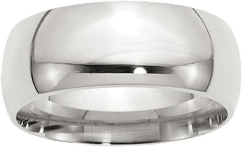Solid 925 Sterling Silver 9mm Comfort Fit Men's Plain Classic Wedding Band Ring in Kuwait