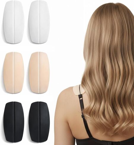 Sibba 6Pcs Bra Strap Cushions, Anti-Slip Shoulder Pads for Women, Silicone Bra Strap Holder to Prevent Slipping, Soft Shoulder Straps Pad for Underwear Daily Wear in Kuwait