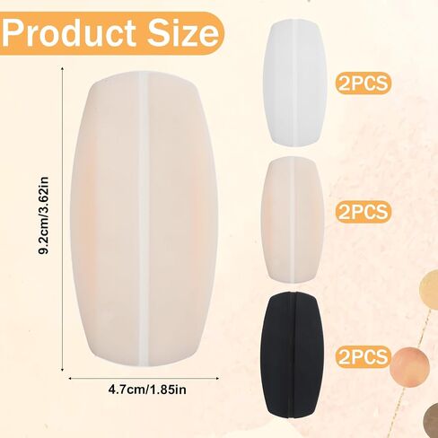 Sibba 6Pcs Bra Strap Cushions, Anti-Slip Shoulder Pads for Women, Silicone Bra Strap Holder to Prevent Slipping, Soft Shoulder Straps Pad for Underwear Daily Wear in Kuwait