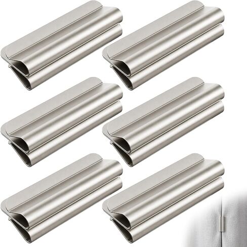 6 PCS Magnetic Curtain Clips, Strong Magnetic Curtain Clips for Hanging Curtains, No-Drill Design for Home and Office Use in Saudi Arabia
