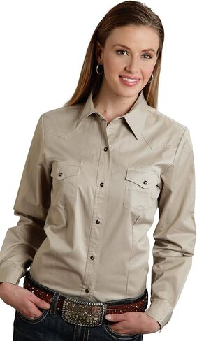 ROPER Ladies Poplin Shirt L Yellow in Kuwait