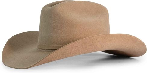 قبعات توكسون: Dallas Texana 100x Camel - قبعة رعاة البقر من الصوف الفاخر، تجعيد رجل الماشية الكلاسيكي، حافة غربية واسعة لمسابقات رعاة البقر والحفلات in Kuwait