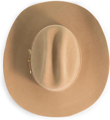 قبعات توكسون: Dallas Texana 100x Camel - قبعة رعاة البقر من الصوف الفاخر، تجعيد رجل الماشية الكلاسيكي، حافة غربية واسعة لمسابقات رعاة البقر والحفلات in Kuwait