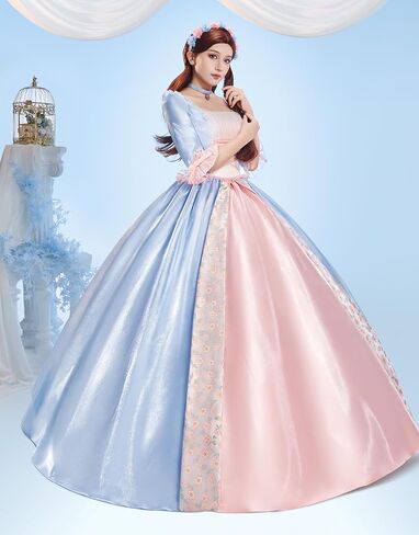 Cosplay.fm المرأة الأميرة تأثيري عصر النهضة زي فستان الزفاف الفيكتوري الروكوكو الكرة ثوب حفلة تنكرية in Kuwait