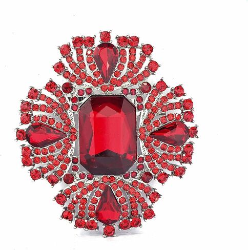 YOQUCOL Vintage Austrian Crystal Rhinestone Flowers Shaped Brooch Pin for Women Girls Lapel Pin for Sweater,Coat Dress Accessories in Kuwait