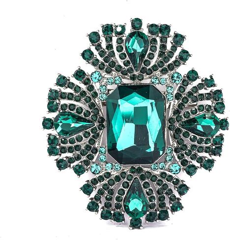 YOQUCOL Vintage Austrian Crystal Rhinestone Flowers Shaped Brooch Pin for Women Girls Lapel Pin for Sweater,Coat Dress Accessories in Kuwait