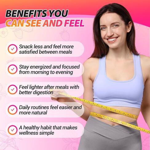 Cutting Drink Mix – GLP-1 Drink Mix with 5-HTP, Yerba Mate & Magnesium, FOS | Supports Satiety Signaling, Energy & Gut Health | Strawberry Açaí Flavor – 30 Servings in Saudi Arabia